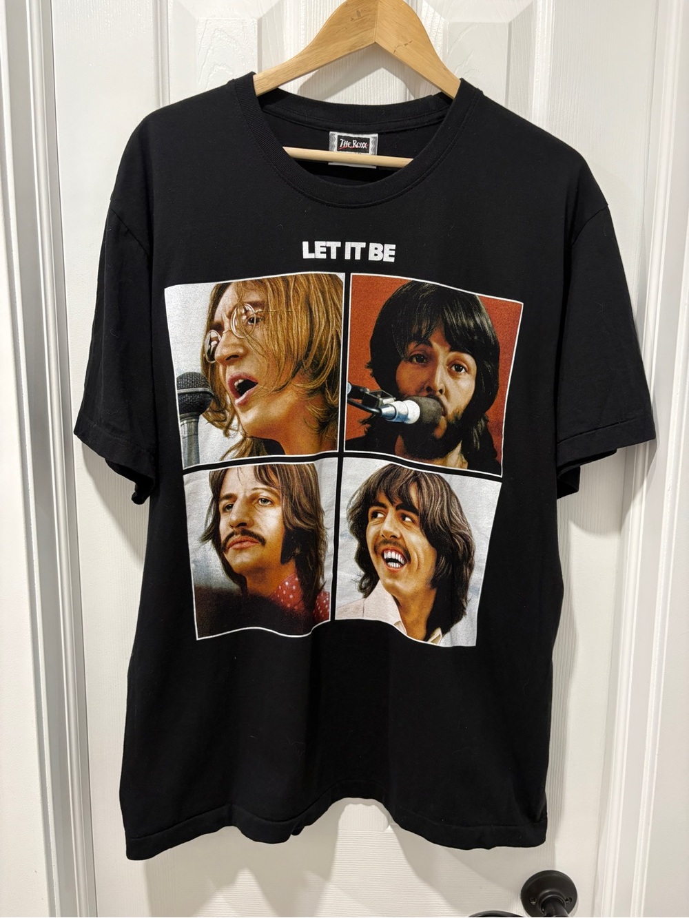 The Beatles Graphic Black T-Shirt XL let it be Men's black